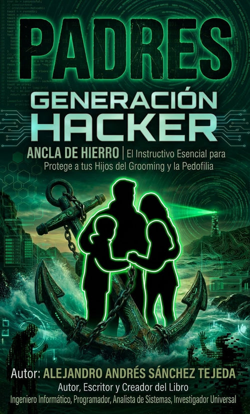 Portada del libro Padres, Generación Hacker, Ancla de Hierro